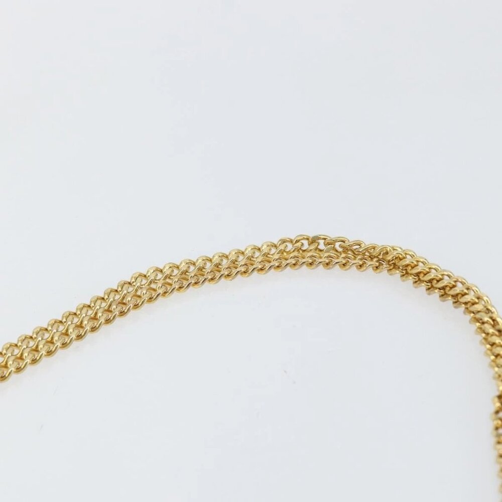 Christian Dior Trotter Canvas Chain Shoulder Bag Black Gold Auth - Picture 9 of 15